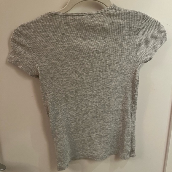 Gray Ribbed T-Shirt - Picture 2 of 2